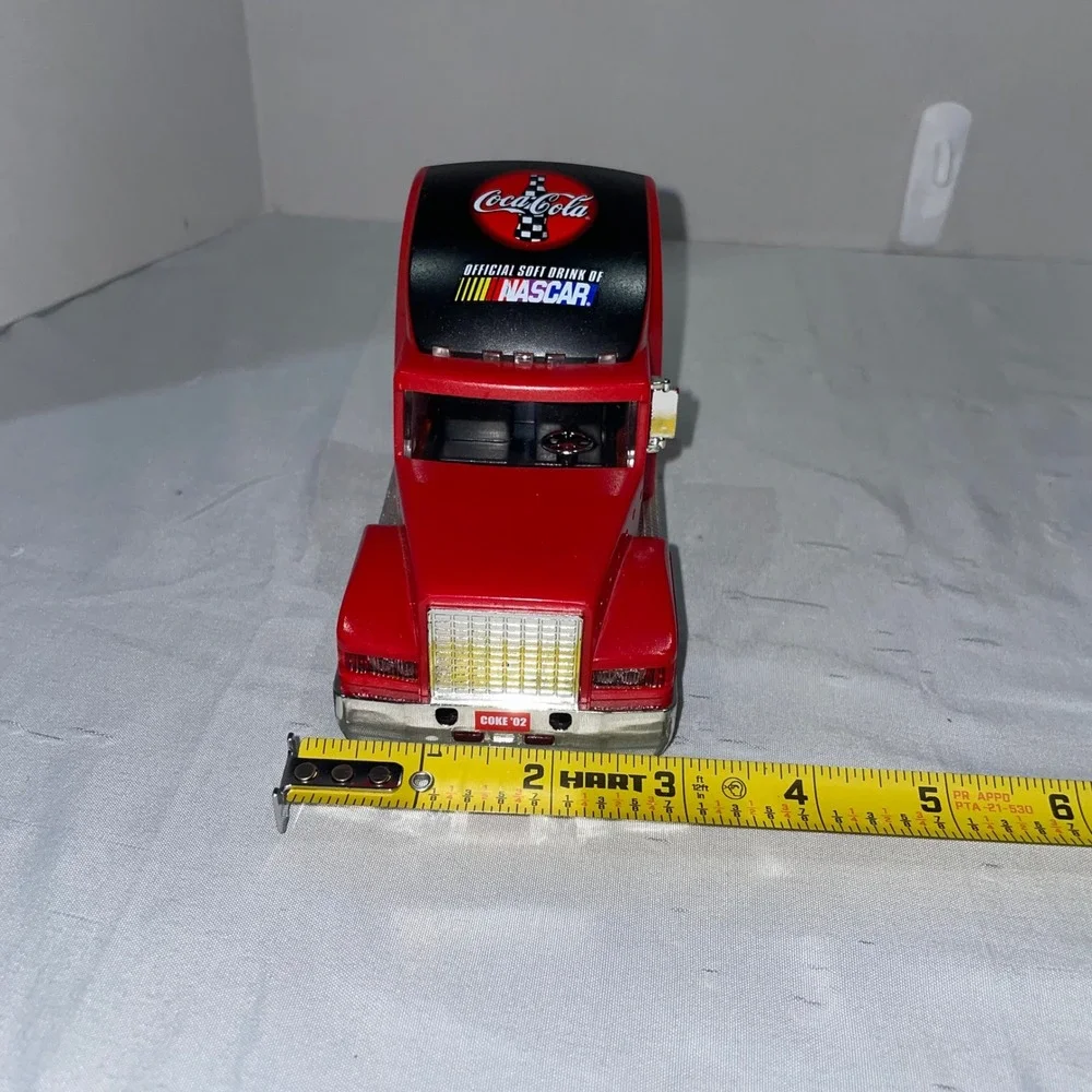 Coca-Cola NASCAR Semi Truck Trailer Santa Claus Red Diecast Hauler COKE 02